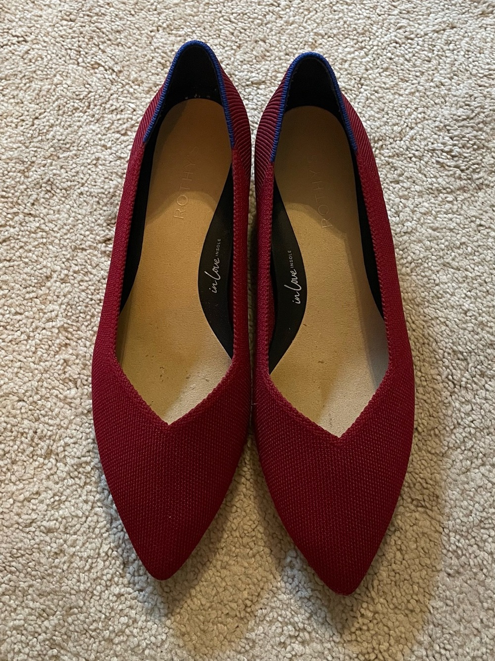 EUC Rothy’s High Point Autumn Red 8.5